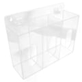 Miniatyrbild 2 av 5: Väggmonterad Mask Handske Organiserare Akryl Förvaringslåda Dispenser Hållare Lab Glasögon Väskor Fodral Tillbehör Handskar Behållare