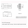 Pikkukuva 4 / 5: 600mA 6.4V USB-latauskaapeli EL4.5-3P pistoke P-to-R RC-autolle, kuorma-autolle, pikaveneelle Jy-QH Edition d