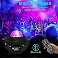 Miniatyrbillede 2 af 5: Farverig Stjerneprojektor Galaxy Natlampe Børn Bluetooth USB Musikafspiller Stjerne Natlys Romantisk Projektor Natlampe Gave