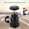 Pikkukuva 2 / 5: Vakio 1/4 Ruuviportti Pallopää Kätevä Panoraama Metalli 360 Asteen Kääntyvä Jalustan Sovitin Kameralle JIKAIX