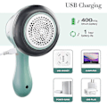 Miniatyrbillede 4 af 5: USB Genopladelig Stofshaver med 2 Rustfri Stålblade til Tøj -C