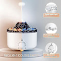 Miniatyrbilde 2 av 5: Vulkan Luftfukter, Jellyfish Mist Luftfukter for Soverom, Pulserende/kontinuerlige Moduser, Gul/blå Nattlys Farge Med Fjernkontroll, 560ml