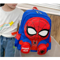 Pikkukuva 4 / 5: 3D Sarjakuva Spiderman Reppu Toddler Lapset Supersankari Koululaukku Päiväkoti Sarjakuvareppu Esikoulu 1-3 vuotta pojat tytöt Black