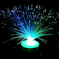 Miniatyrbild 5 av 5: Färgskiftande LED Fiberoptisk Nattlampa Färgrik Stålampe Heminredning hy