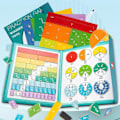 Miniatyrbillede 3 af 4: Flerfarvet Fraktionslæring Matematik Pædagogisk Legetøj Aritmetik Regnbue Intelligens Udviklingsforsyninger Til Børn