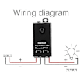 Pikkukuva 3 / 5: 433 MHz:n langaton kauko-ohjainkytkin, DC12V/24V/48V/72V 40A rele RF-kytkin 100 metrin pitkällä kantamalla R-M