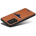Pikkukuva 5 / 5: DENIOR Yhteensopiva Samsung Galaxy A53 5G Nahkapäällysteinen TPU-suojakuori Jalustalla ja Korttipaikalla Brown