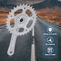 Miniatyrbild 2 av 5: Cykelvevparti, Kedjekrans, Pedaler, 32t Vev, 165mm Enväxlad Cykelkedjekrans