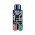 Miniatyrbilde 1 av 5: Cm108 USB Lydkort Chip Driverfri Ekstern Lydkortmodul for Datamaskin