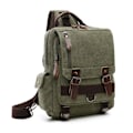 Miniatyrbild 1 av 5: ny liten canvas ryggsäck män Reseryggsäck Multifunktionell axelväska för kvinnor Laptop ryggsäck Skolväskor Dam Daypack army green 1