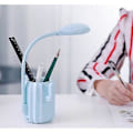 Miniatyrbilde 5 av 5: USB Bordlampe USB Berørings Gulv Trådløs Bordlampe Justerbar Lysstyrke LED Leselys Med Dekorativ Pennholder