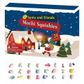 Miniatyrbild 4 av 5: Jul adventskalender 2023 24 dagars nedräkning jultomten Söta djur Toy Blind Box Xmas Present