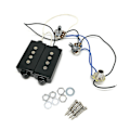 Miniatyrbillede 1 af 5: P Bass Humbucker Pickup Forudtrådet Kabelsæt til W/ 1t1v 1jack, 4 Strengs Bas Pi