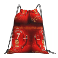 Miniatyrbillede 1 af 5: CR7 Cristiano Ronaldo Rygsække Multifunktions Snøre Tasker Snøre Bundle Pocket Sports Taske Bog Tasker Til rejsestuderende style 18