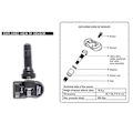 Miniatyrbild 1 av 5: 4 st Programmerbara MX Sensor TPMS Däcktrycksövervakningssensor 315MHZ 433MHZ Universal 2 i 1 Reparation