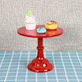 Miniatyrbild 4 av 5: Tårtställ i metall, runt piedestal dessertställ cupcake display bakverk för födelsedag bröllop