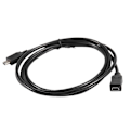 Miniatyrbillede 3 af 5: 1,5 m Mini Usb B 5-pin Han til Hun Forlængerkabel Adapter Sort Y