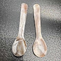 Pikkukuva 3 / 5: Helmiäisäiti-kaviaarilusikat, 11 cm, pyöreällä kahvalla, 4 kpl