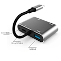 Pikkukuva 4 / 5: Type-C - HDMI 5-in-1 -sovitin audiolla kaikenlaisille kannettaville telakointiin