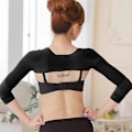 Miniatyrbilde 1 av 4: Overarmsformer Post-Kirurgisk Slankende Kompresjonsermer Holdningskorrigerende Topper Shapewear for Kvinner YX[