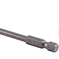 Miniatyrbillede 4 af 5: 4 stk. Magnetiske S2 fladkærv skruetrækkerbits i stållegering 1/4\" 100 mm
