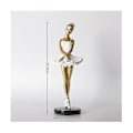 Miniatyrbillede 2 af 5: Balletdanser Ornament, dansende pige statue, ornamenter, elegant indretning til soveværelse skrivebord vindueskarm-ZZY