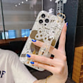 Miniatyrbild 2 av 5: Sött Skal för Iphone 13 Pro Max, Handledsrem Ställ Mjukt Tpu Stötsäkert, Tecknat Kawaii Skydd Mode Minnie Mouse Glitter Bling Design, Iphone Skal