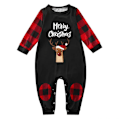 Pikkukuva 1 / 2: Hyvää joulua Perheille sopivat pyjamat Print Ruudullinen pyjamasetti set Baby M