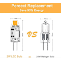 Miniatyrbild 3 av 5: G4 LED-lampor, 2W COB LED-lampor, Ersätter halogenlampor, inget flimmer, ej dimbara