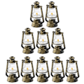 Pikkukuva 2 / 2: 10 kpl Lasten leikkisetti Nukkekodin miniatyyrilyhty Miniatyyri petrolilamppu Nukkekodin petrolilamppu Nukkekodin petrolilamput