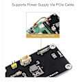 Pikkukuva 1 / 5: 5 PCIe - Gigabit ETH -kortille Tukee RPi OS:ää, ajurivapaa PCIe - Gigabit ETH -sovitinkortille