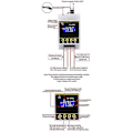Miniatyrbillede 2 af 5: 10A LCD Skinne Digital Display Termostat Temperatur Fugtighedsregulator med Sensor Dobbelt Kanal Relæmodul