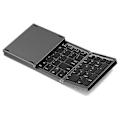 Miniatyrbilde 1 av 5: Foldbar, USB-oppladbart trådløst tastatur for IOS, Android, Windows PC-bærbar PC Smartphone - Svart
