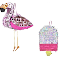 Pikkukuva 4 / 5: 1 kpl Flamingo Pinata Pieni Pinata Syntymäpäiväjuhliin Peli Lasten Juhliin Pelaajahuoneen Sisustus Valokuvarekvisiitta, Satunnainen Väri