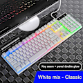 Miniatyrbild 2 av 2: LED Bakgrundsbelyst USB Gaming Tangentbord Mode Mekaniskt Tangentbord Gaming Tangentbord Trådbundet