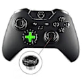 Miniatyrbild 4 av 5: 6-i-1 Utbytbara Tumspaksgrepp Ersättningsdelar För One Elite Controller - Svart