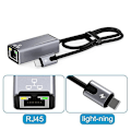 Pikkukuva 4 / 5: 8-nastainen RJ45-adapteri Ethernet-adapteri Pd20w Lataus Ulkoinen 100mbps Verkkokortti Plug-and-play F