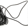 Miniatyrbillede 2 af 2: 9m Sort Flettet Læder Halskæde Snor DIY 3mm HOT