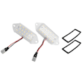 Miniatyrbilde 4 av 5: 2 stk. feilfrie LED-skiltlys 18SMD hvite LED-nummerskiltlys for X 2003-2017