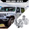 Pikkukuva 3 / 5: 82215711 Pyöränlukko Lukittava Pyöränmutterisarja Avaimella Wrangler Jl 2018-2024 2020-2024