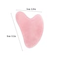Miniatyrbillede 5 af 5: Naturlig Pink Krystal Jade Hjerteformet Skrabebord Til Ansigts- Og Kropsskønhed Q