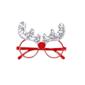 Miniatyrbillede 2 af 4: Jule Glitter Party Briller Glædelig Jul Party Briller Stel Juledekoration Nyhed Kostume Fancy 2 stk - rød yu