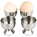 Miniatyrbilde 1 av 5: 4 Eggkopper, Eggestativ i rustfritt stål, Eggeholder, Ande-eggekopp, Kylling