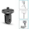 Miniatyrbillede 3 af 5: Tripod Adapter Kamera Mount Tilbehør Aluminium Adapter Montering af Kameraer Til For Gopro Mount Og Andre Action Kameraer (2 Stykker, Sort)
