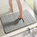 Miniatyrbilde 1 av 5: Baderomsmatte i Memory Foam, Sklisikker Badematte, Myk Absorberende Baderomsteppe, Maskinvaskbar Stor Tykk Baderomsløper For Badekar Dusj Baderom Toalett-