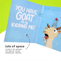 Pikkukuva 3 / 5: Screamings Goat -syntymäpäiväkortti - Hauska syntymäpäiväkortti miehille, naisille ja lapsille - Screamings Goat -meemiääni