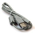 Pikkukuva 5 / 5: 1 m / 39 tuumaa USB 2.0 A - 8-nastainen B-kaapeli ferriitillä, yhteensopiva Nikon Coolpix P90 Q:n kanssa