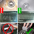 Miniatyrbillede 5 af 5: 2 stk. Grillsten Bred Anvendelse Effektivt Glaspulver Universel Fremragende Friktion Grillrenser-ZZY
