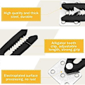 Miniatyrbillede 3 af 5: 4 stk. Sektions Sofa Connector, Heavy Duty Sofa Snap Alligator Sofa Connector Sofa Interlocking Connector Møbel Joint Snap Med Monteringsskruer
