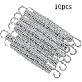 Miniatyrbild 1 av 5: Trampolinfjäder Kraftig Ersättningssats Med Krokar För Enkel Utomhusinstallation Rostsäker Hållbar Fjäder Trampolintillbehör (silver) (10st)